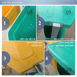 Thùng rác treo đôi 80L Plasticsaigon - hinh 2