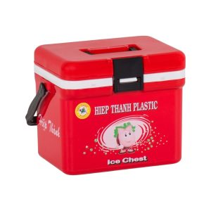 Thùng đá vuông 12L chất liệu PP bền bỉ, màu đỏ tiện dụng