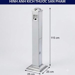 Trụ gạt tàn thuốc công cộng inox chống ăn mòn dung tích 5L - hình 1