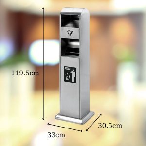 Trụ gạt tàn thuốc inox cao cấp chống ăn mòn bền bỉ - hình 1