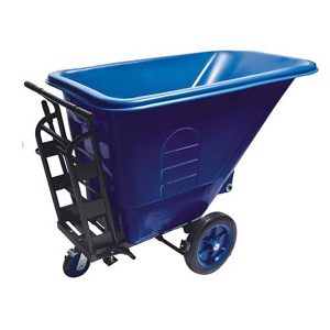 Xe đẩy rác 3 bánh 450L HDPE chịu lực cao cho công nghiệp