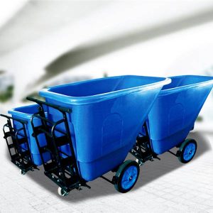 Xe đẩy rác 3 bánh 450l Plasticsaigon - hinh 2