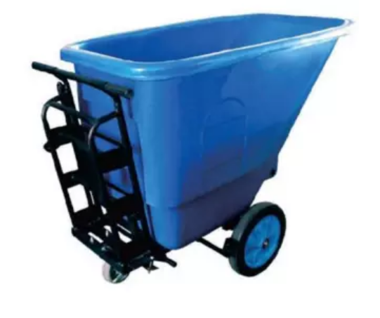 Xe thu gom rác bằng nhựa HDPE 350L khung thép bền chắc