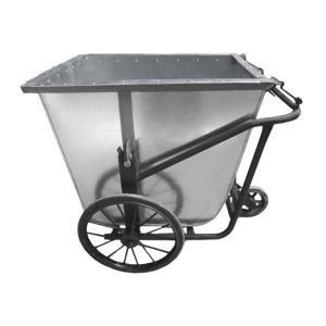 Xe thu gom rác bằng tôn 400 lít bền chắc chịu lực cao