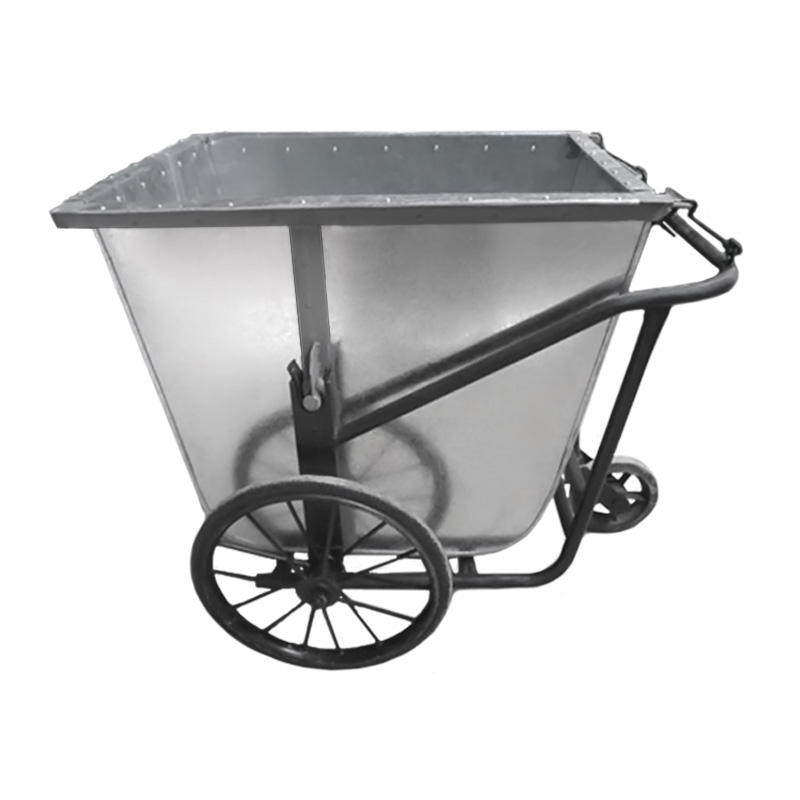 Xe thu gom rác bằng tôn 400 lít bền chắc chịu lực cao