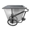 Xe thu gom rác tôn 500 lít bền chắc, bánh xe tiện lợi, chịu lực cao