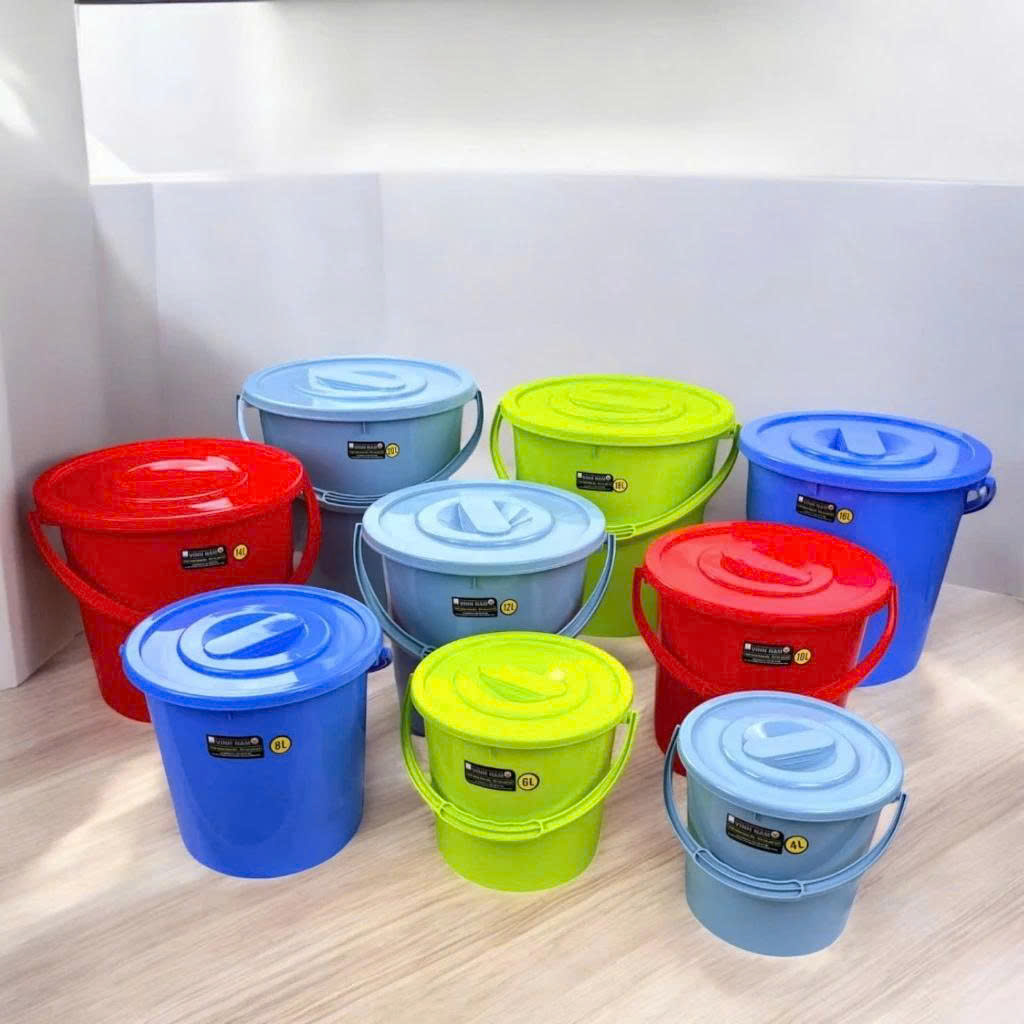 Xô Nhựa Sẵn Kho Giá Tốt – Đa Dạng Dung Tích 4L, 10L, 16L, 20L Plastic Sài Gòn