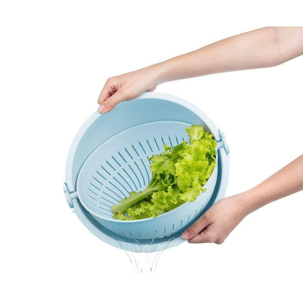 Bộ Thau Rổ Xoay Đa Năng – Tiện Lợi Cho Bếp Việt | Plastic Sài Gòn