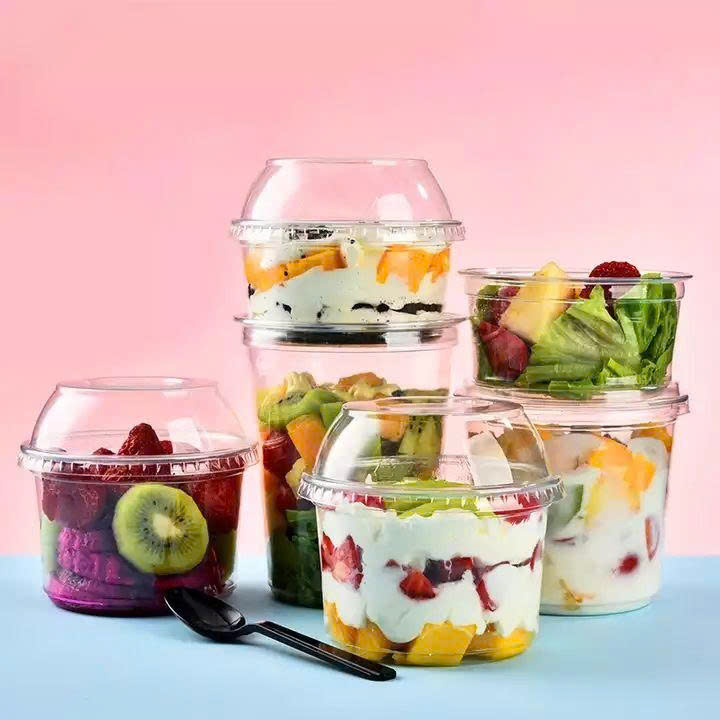 Dòng bát nhựa PET dùng một lần an toàn cho salad và tráng miệng